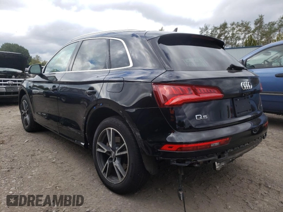 2020 Audi Q5 Premium with VIN WA1G2AFY4L2048650, listed as a Copart auction lot 61261222 with 51,412 mi miles. Bid and sale history available at carsss.com. Image 3.