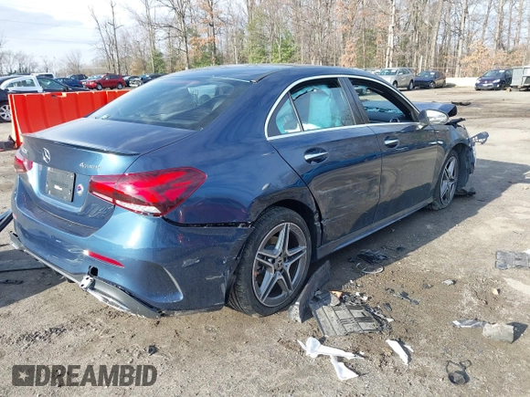 2022 Mercedes-Benz A 220 with VIN W1K3G4FB3NJ365112, listed as a IAAI auction lot 41140086 with 5,369 mi miles and . Bid and sale history available at DreamBid. Image 4.