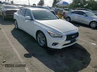 2018 Infiniti Q50 Luxe z VIN JN1EV7AP5JM352628, wystawiony jako Copart lot #51612595 z przebiegiem 93 801 mil mil oraz Szkoda całkowita • Salvage title. Historia ofert i sprzedaży dostępna na DreamBid. Obrazek 10.