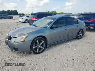 2008 Nissan Maxima SE with VIN 1N4BA41E48C804048, listed as a Copart auction lot 62750205 with 169,568 mi miles and Salvage title. Bid and sale history available at DreamBid. Image 1.