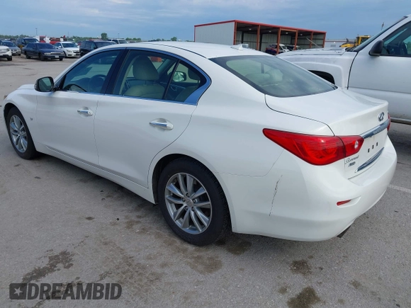 2015 Infiniti Q50 with VIN JN1BV7ARXFM391498, listed as a IAAI auction lot 42538882 with 164,808 mi miles and . Bid and sale history available at DreamBid. Image 3.