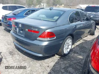 2005 BMW 7 Series with VIN WBAGL63515DP74478, listed as a IAAI auction lot 41801754 with 132,789 mi miles and . Bid and sale history available at DreamBid. Image 4.