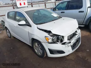 2014 Chevrolet Sonic LT with VIN 1G1JC6SGXE4227987, listed as a IAAI auction lot 41664049 with 1 mi miles. Bid and sale history available at carsss.com. Image 1.