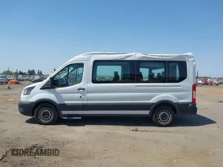 2023 Ford Transit Passenger XL with VIN 1FBAX2CG7PKC04821, listed as a IAAI auction lot 42379783 with 15,909 mi miles and . Bid and sale history available at DreamBid. Image 14.