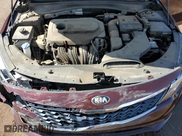 2020 Kia Optima LX with VIN 5XXGT4L39LG385080, listed as a Copart auction lot 58783875 with 117,126 mi miles and Salvage title. Bid and sale history available at DreamBid. Image 11.