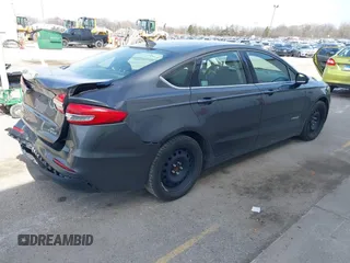 2019 Ford Fusion Hybrid SE with VIN 3FA6P0LU6KR163927, listed as a IAAI auction lot 41834612 with 104,342 mi miles. Bid and sale history available at carsss.com. Image 4.