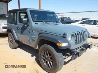 2024 Jeep Wrangler Sport S with VIN 1C4PJXAN0RW136539, listed as a IAAI auction lot 42007720 with 25,494 mi miles and . Bid and sale history available at DreamBid. Image 1.