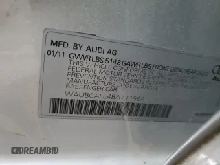 2011 Audi S4 Premium Plus z VIN WAUBGAFL4BA111964, wystawiony jako Copart lot #45723135 z przebiegiem 84 539 mil mil oraz Szkoda całkowita • Salvage title. Historia ofert i sprzedaży dostępna na DreamBid. Obrazek 14.
