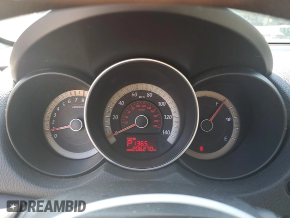 2011 Kia Forte EX with VIN KNAFU4A24B5322892, listed as a Copart auction lot 69071204 with 206,270 mi miles and Salvage Title. Bid and sale history available at carsss.com. Image 9.