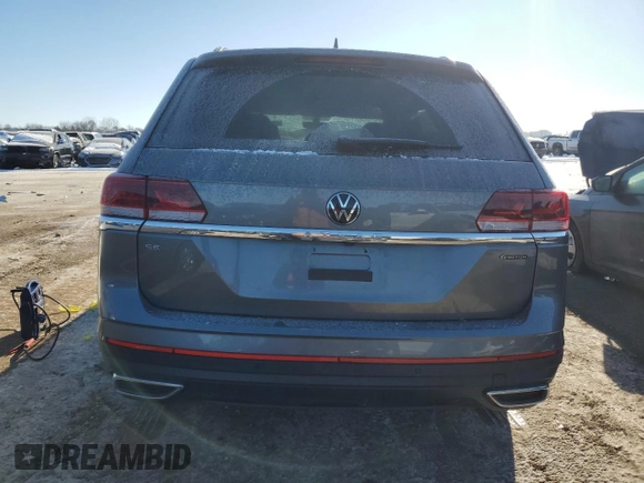 2023 Volkswagen Atlas SE with VIN 1V2KP2CA4PC527695, listed as a Copart auction lot 46023235 with 21,893 mi miles and Salvage title. Bid and sale history available at DreamBid. Image 6.