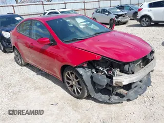 2014 Dodge Dart SXT with VIN 1C3CDFBB2ED667871, listed as a IAAI auction lot 41882369 with 177,162 mi miles. Bid and sale history available at carsss.com. Image 1.