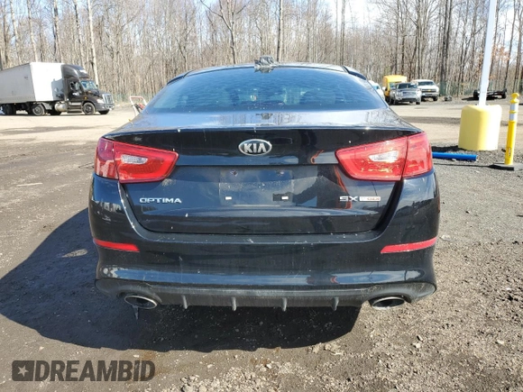 2015 Kia Optima SX Turbo with VIN 5XXGR4A62FG425046, listed as a Copart auction lot 49092995 with 105,526 mi miles and Salvage Title. Bid and sale history available at carsss.com. Image 6.