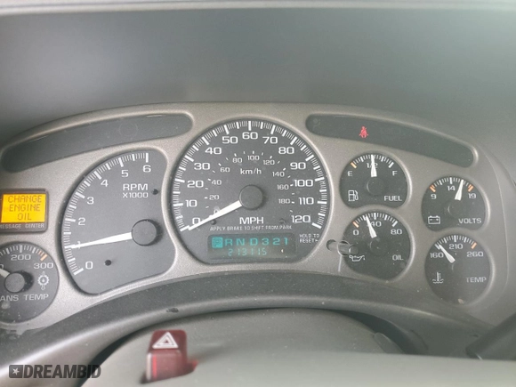 2002 GMC Yukon Denali with VIN 1GKEK63UX2J325533, listed as a Copart auction lot 47121305 with 213,115 mi miles and Salvage Title. Bid and sale history available at carsss.com. Image 9.