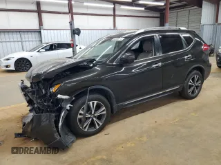 2017 Nissan Rogue SL z VIN JN8AT2MV5HW019184, wystawiony jako Copart lot #54390825 z przebiegiem 130 673 mil mil oraz Szkoda całkowita • Salvage title. Historia ofert i sprzedaży dostępna na DreamBid. Obrazek 1.