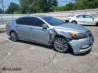 2016 Acura RLX Tech Pkg with VIN JH4KC1F55GC000303, listed as a Copart auction lot 55260834 with 196,922 mi miles and Salvage Title. Bid and sale history available at carsss.com. Image 4.