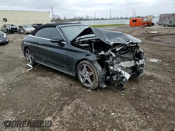 2017 Mercedes-Benz C 300 with VIN WDDWK4JB0HF498145, listed as a Copart auction lot 46093645 with 64,991 mi miles and Salvage Title. Bid and sale history available at DreamBid. Image 10.