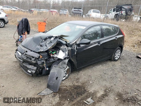 2014 Hyundai Accent GS with VIN KMHCT5AE7EU164871, listed as a Copart auction lot 51060725 with Not Provided miles and Salvage Title. Bid and sale history available at carsss.com. Image 1.