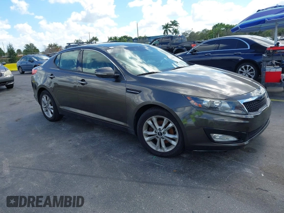 2011 Kia Optima EX with VIN KNAGN4A74B5164311, listed as a IAAI auction lot 41558907 with Not Provided miles and . Bid and sale history available at carsss.com. Image 1.