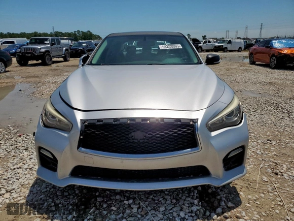 2015 Infiniti Q50 with VIN JN1BV7AP7FM331225, listed as a Copart auction lot 58298965 with 148,267 mi miles and Salvage title. Bid and sale history available at DreamBid. Image 5.