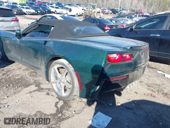 2014 Chevrolet Corvette 3LT with VIN 1G1YF3D73E5128925, listed as a IAAI auction lot 41398692 with 1 mi miles. Bid and sale history available at carsss.com. Image 3.