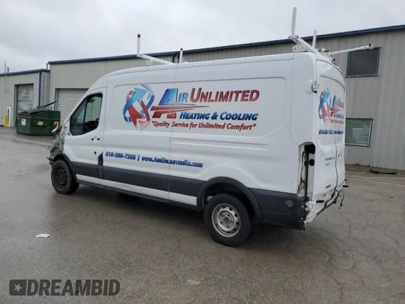 2016 Ford Transit with VIN 1FTYR2CV8GKA55967, listed as a Copart auction lot 79681603 with 130,053 mi miles and Salvage Title. Bid and sale history available at DreamBid. Image 2.