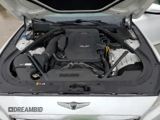 2017 Genesis G80 3.8L with VIN KMHGN4JE3HU172444, listed as a Copart auction lot 55679495 with 101,046 mi miles and Salvage title. Bid and sale history available at DreamBid. Image 11.