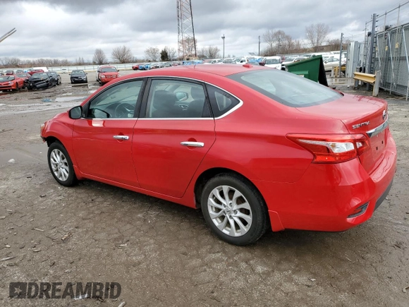 2018 Nissan Sentra SV with VIN 3N1AB7AP4JY286934, listed as a Copart auction lot 48019165 with 82,267 mi miles and Salvage Title. Bid and sale history available at carsss.com. Image 2.