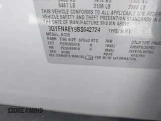 2011 Cadillac SRX Luxury Collection z VIN 3GYFNAEY9BS642724, wystawiony jako IAAI lot #42067396 z przebiegiem 177 473 mil mil oraz . Historia ofert i sprzedaży dostępna na DreamBid. Obrazek 9.