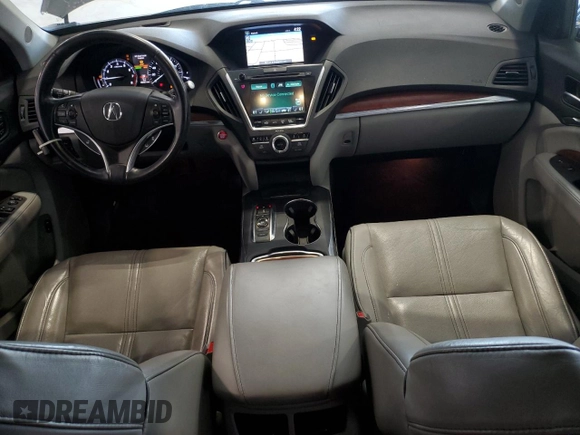 2017 Acura MDX Advance with VIN 5FRYD4H82HB001719, listed as a Copart auction lot 54055205 with 106,527 mi miles and Salvage title. Bid and sale history available at DreamBid. Image 8.