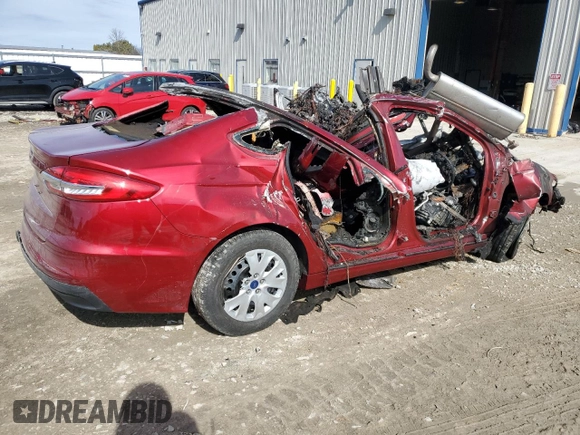 2019 Ford Fusion S with VIN 3FA6P0G75KR129465, listed as a Copart auction lot 48682015 with Not Provided miles and Non Repairable. Bid and sale history available at DreamBid. Image 3.