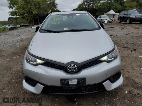 2017 Toyota Corolla iM with VIN JTNKARJE4HJ549349, listed as a Copart auction lot 72534314 with 44,426 mi miles and Salvage Title. Bid and sale history available at carsss.com. Image 5.