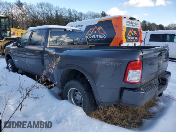 2021 Ram 3500 Big Horn with VIN 3C63RRHL4MG528784, listed as a Copart auction lot 43953515 with 0 mi miles and Clean Title. Bid and sale history available at carsss.com. Image 2.