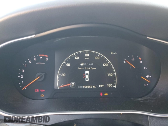 2014 Kia Cadenza Premium with VIN KNALN4D70E5144622, listed as a Copart auction lot 82296494 with 150,352 mi miles and Salvage Title. Bid and sale history available at carsss.com. Image 9.