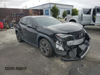 2021 Lexus UX 250h with VIN JTHX9JBH0M2045963, listed as a Copart auction lot 55474635 with 28,695 mi miles and Salvage title. Bid and sale history available at DreamBid. Image 4.