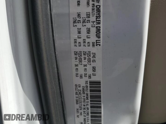 2014 Chrysler Town & Country Touring-L with VIN 2C4RC1CG1ER171074, listed as a Copart auction lot 51545655 with 82,040 mi miles and Salvage Title. Bid and sale history available at carsss.com. Image 13.