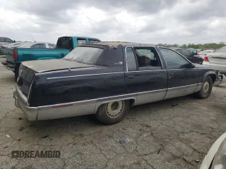 1996 Cadillac Fleetwood z VIN 1G6DW52P7TR710605, wystawiony jako Copart lot #51814605 z przebiegiem 280 654 mil mil oraz Nie do naprawy • Non repairable. Historia ofert i sprzedaży dostępna na DreamBid. Obrazek 3.