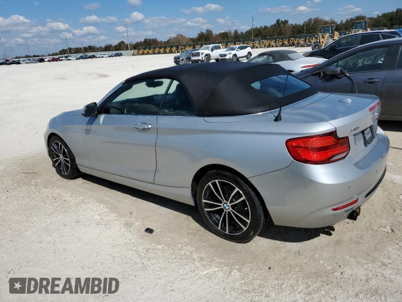 2020 BMW 2 Series 230i xDrive with VIN WBA2K1C02L7G05072, listed as a Copart auction lot 74792964 with 44,227 mi miles and Clean Title. Bid and sale history available at carsss.com. Image 2.