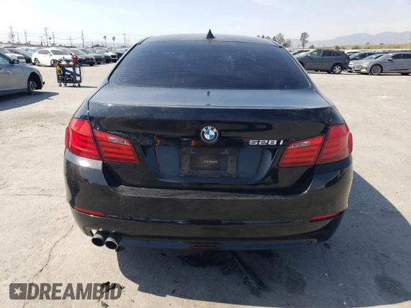 2013 BMW 5 Series 528i with VIN WBAXG5C55DD230661, listed as a Copart auction lot 51708305 with 188,564 mi miles and Clean Title. Bid and sale history available at carsss.com. Image 6.