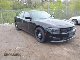 2018 Dodge Charger Police with VIN 2C3CDXKT0JH266217, listed as a IAAI auction lot 42184884 with 121,206 mi miles and . Bid and sale history available at carsss.com. Image 1.