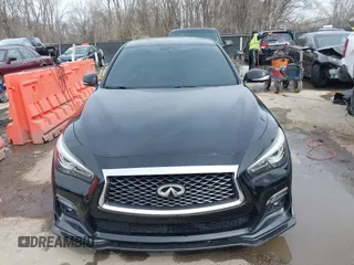 2018 Infiniti Q50 RED SPORT 400 with VIN JN1FV7AR7JM481279, listed as a IAAI auction lot 41850295 with 75,807 mi miles. Bid and sale history available at carsss.com. Image 13.