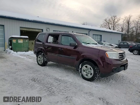 2014 Honda Pilot LX with VIN 5FNYF4H25EB008957, listed as a Copart auction lot 44562835 with 151,054 mi miles and Salvage Title. Bid and sale history available at DreamBid. Image 12.