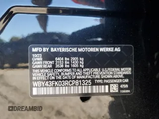 2024 BMW i5 M60 z VIN WBY43FK03RCP81325, wystawiony jako Copart lot #67688364 z przebiegiem 7173 mil mil oraz Szkody całkowita. Historia ofert i sprzedaży dostępna na DreamBid. Obrazek 14.