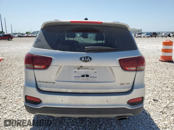 2019 Kia Sorento EX Sport V6 with VIN 5XYPH4A54KG608397, listed as a Copart auction lot 52521685 with 83,032 mi miles and Salvage Title. Bid and sale history available at carsss.com. Image 6.