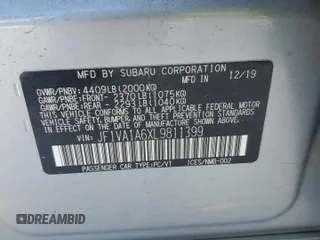 2020 Subaru WRX with VIN JF1VA1A6XL9811399, listed as a Copart auction lot 42725355 with 74,216 mi miles and Salvage Title. Bid and sale history available at carsss.com. Image 12.