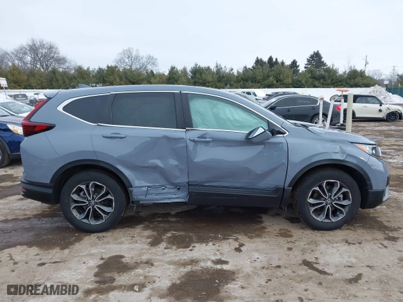 2022 Honda CR-V EX with VIN 2HKRW2H50NH632086, listed as a IAAI auction lot 41543656 with 39,735 mi miles. Bid and sale history available at carsss.com. Image 14.