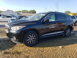 2013 Infiniti JX35 with VIN 5N1AL0MM0DC339401, listed as a Copart auction lot 67927874 with 185,721 mi miles and Salvage Title. Bid and sale history available at carsss.com. Image 1.