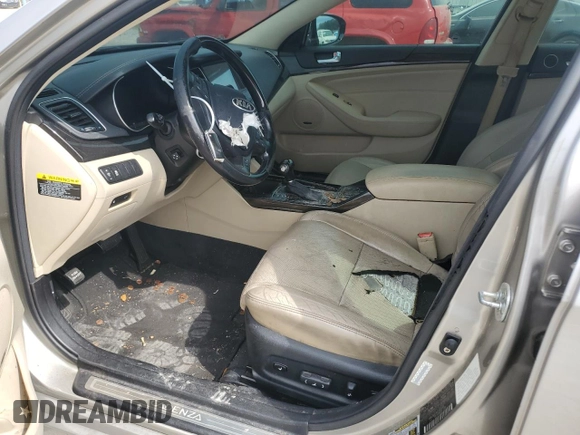 2015 Kia Cadenza Premium with VIN KNALN4D76F5185046, listed as a Copart auction lot 76147324 with 115,402 mi miles and Salvage Title. Bid and sale history available at carsss.com. Image 7.