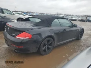 2009 BMW 6 Series 650i with VIN WBAEB53589C224534, listed as a Copart auction lot 47969605 with 180,113 mi miles and Clean Title. Bid and sale history available at carsss.com. Image 3.