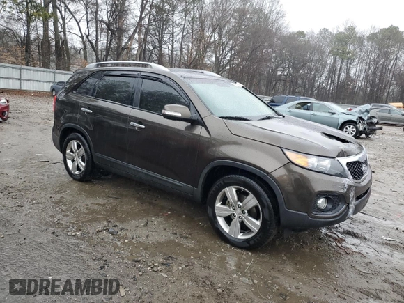 2012 Kia Sorento EX with VIN 5XYKU4A28CG202183, listed as a Copart auction lot 43181465 with 176,890 mi miles and Salvage Title. Bid and sale history available at carsss.com. Image 4.