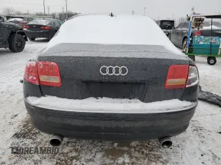 2005 Audi A8 L with VIN WAUML44E05N014638, listed as a Copart auction lot 42141715 with 153,216 mi miles and Clean Title. Bid and sale history available at carsss.com. Image 6.